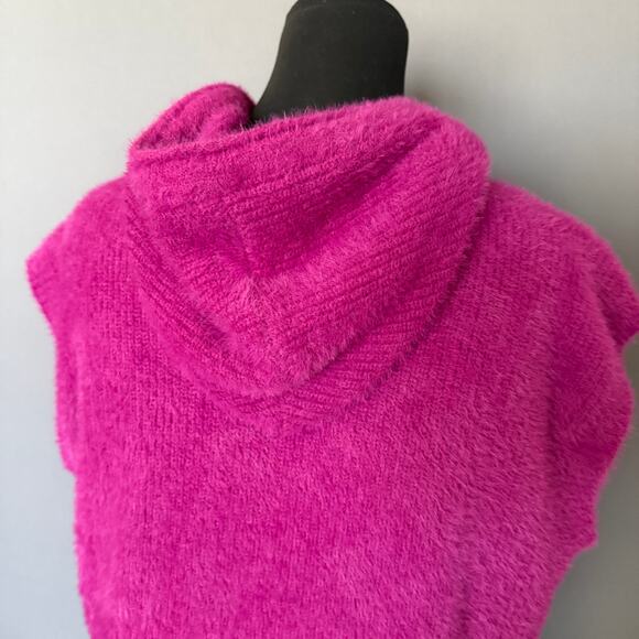 Melissa Nepton pink sleeveless hooded sweater - Birdie - vest - magenta - size S - Picture 6 of 10